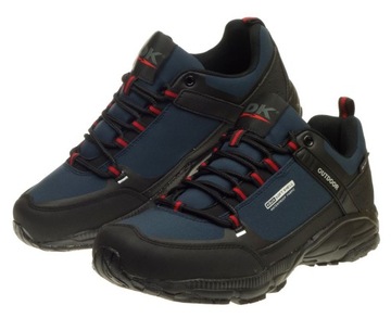 Buty Męskie Trekkingowe DK PREDATOR SoftShell OUTDOOR Sportowe Navy/Red 49