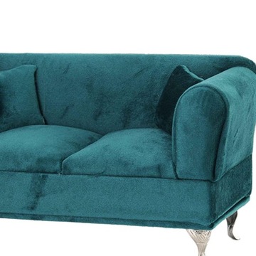 Miniaturowe akcesoria do domku dla lalek, dwuosobowa sofa