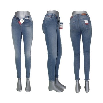 Tommy Hilfiger Santana jeansy damskie DW0DW01930 rurki bardzo wąskieW26/L32