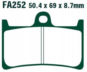 ТОРМОЗНЫЕ КОЛОДКИ EBC YAMAHA XVS 1900 MIDNIGHT STAR 1900 YZF-R1M 1000 ПЕРЕДНИЕ