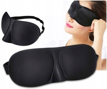 OPASKA MASKA 3D NA OCZY DO SPANIA SNU RELAKSU MEDYTACJI SAMOLOTU W PODRÓŻY