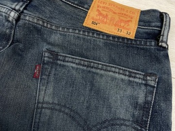 125 # LEVI'S 504 # SPODNIE JEANSY MĘSKIE W33/L32