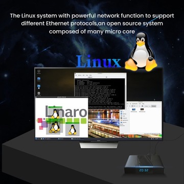 Linux Android двойная система s905x3 медиаплеер ТВ-декодер Smart TV Box