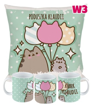 НАБОР ПОДУШЕК PUSHEEN CAT ПОДУШКА + ПОДАРОК ​​НА ИМЕНИ Hello Kitty