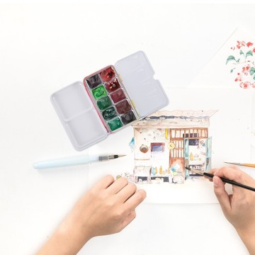 ПУСТАЯ АКВАРЕЛЬНАЯ МОЖНО ПУТЕШЕСТВАТЬ ПОДДОН 12.00X6.20X1.20CM