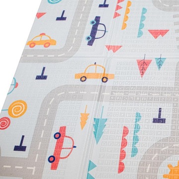 Развивающий коврик для детей улица/лес 177х198х0,8см