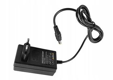 ZASILACZ IMPULSOWY 24V 1A 24W DO TAŚM LED 1000mA WTYK DC PROSTY 2,1/5,5 (+)