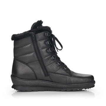 RIEKER - REMONTE damskie buty, botki, traper, czarne R8480