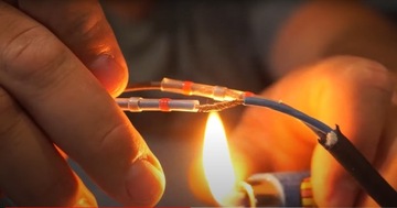 СОЕДИНИТЕЛЬ ТЕРМОУСАДОЧНАЯ ТРУБКА С ОЛОСОВЫМ КЛЕЕМ 100 ШТ.