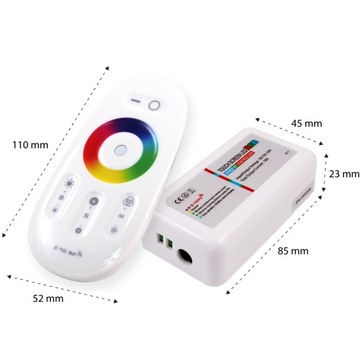 КОНТРОЛЛЕР, КОНТРОЛЛЕР СВЕТОДИОДНОЙ ЛЕНТЫ RGB RF, ДИСТАНЦИОННОЕ УПРАВЛЕНИЕ РАДИО