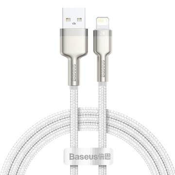 Kabel USB-Lightning Baseus Cafule 2.4A 1m biały