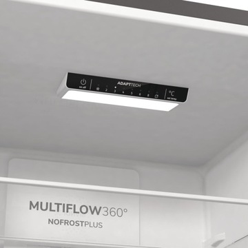 Lodówka Gorenje NRK6202ES4 Led 331l 200cm MultiFlow NoFrost CrispZone