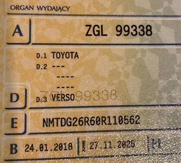 Toyota Verso Minivan Facelifting 1.8 Valvematic 147KM 2018 Verso 7-osobowa Keyless go Kamera Navi Hak Bezwypadkowa Piękna, zdjęcie 39