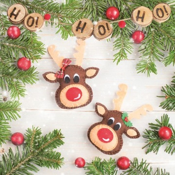 БУМАЖНЫЕ САЛФЕТКИ РОЖДЕСТВЕНСКАЯ Елочка 20 шт.