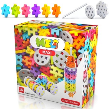 KLOCKI MELI MAXI CONSTRUCTOR 120 elementów