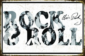 Tablica Ozdobna Blacha Rock & Roll Elvis Presl