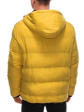 Kurtka męska zimowa pikowana żółta V7 EM-JAHP-0101 XL