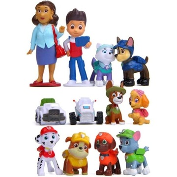 12SZT PSI PATROL PIESKI ZESTAW PAW PATROL FIGURKI IMPREZA PREZENT