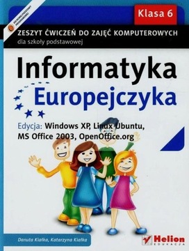 Informatyka Europejczyka 6 Zeszyt ćwiczeń Helion