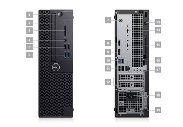 Компьютер DELL Optiplex 3070 SFF i3 8 ГБ, 256 SSD W10P + мышь и клавиатура Dell