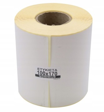 Etykiety termiczne 100x170 250szt LISTY PRZEWOZOWE