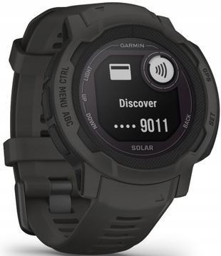 Графитовые умные часы GARMIN Instinct 2 с солнечной батареей
