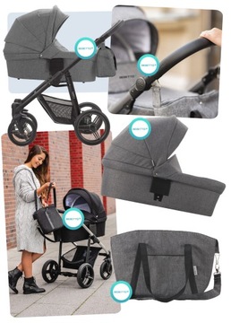 ТЕЛЕЖКА BEBETTO NICO LJ195 DEEP И МЕГА АКСЕССУАРЫ