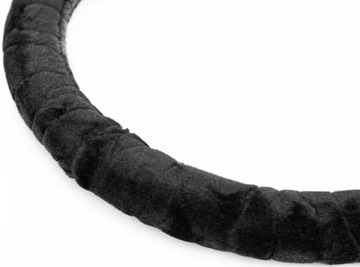 ЧЕХОЛ НА РУЛЬ 37-39 СМ ПЛЮШЕВЫЙ ЧЕРНЫЙ МЕДВЕДЬ ПЛЮШ МЕХОВОЙ