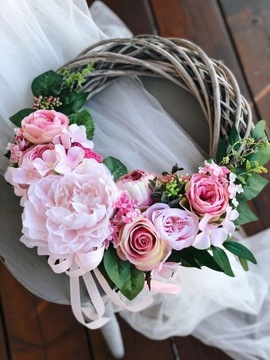 ЦВЕТОЧНЫЙ ВЕНОК НА ДВЕРЬ, ВЕСЕННИЙ ДЕКРЕТ, РОЗЫ
