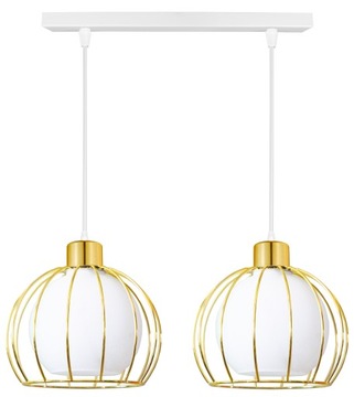 LAMPA WISZĄCA SUFITOWA ŻYRANDOL ZŁOTA SZKLANA KULE