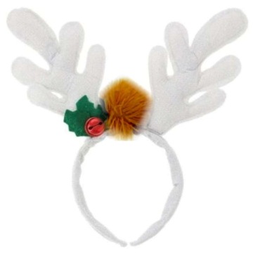 РОЖДЕСТВЕНСКАЯ повязка на голову, белая РОГА ОЛЕНЯ, маскировка ОЛЕНЯ
