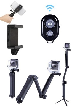 SELFIE STICK STATYW DO TELEFONU TRIPOD Z PILOTEM KIJEK STATYW BLUETOOTH BT