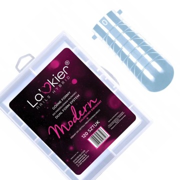 La'kier Górne Formy do paznokci DUAL FORM kwadrat