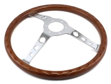 Руль из настоящего красного дерева, 380 мм, ретро Nardi