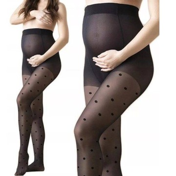 Rajstopy ciążowe w kropki Fiore Ceres