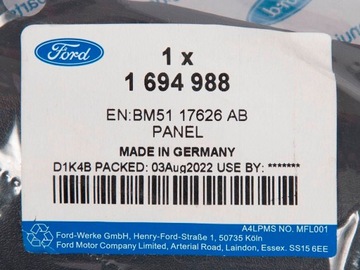 СПОЙЛЕР БАМПЕР ЮБКА ПЕРЕДНЯЯ ПРАВАЯ FORD FOCUS Mk3 2011-15 OE