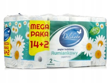 Papier toaletowy zapachowy DELIKATO 14+2