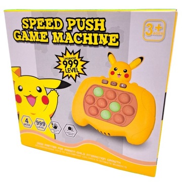 POPIT АРКАДНАЯ ИГРА ЭЛЕКТРОННАЯ ИГРУШКА ПИКАЧУ ПОКЕМОН 999 УРОВЕНЬ