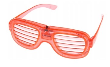 Светящиеся светодиодные очки ЖАЛЮЗИ для вечеринки ЦВЕТА Фотобудка Карнавал