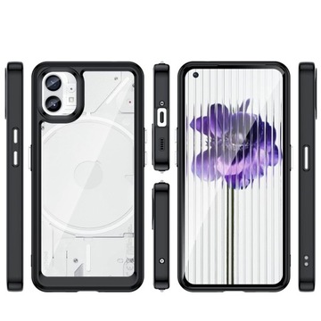 Чехол Spigen 2x СТЕКЛЯННЫЙ для телефона Nothing, ГИБРИДНЫЙ чехол