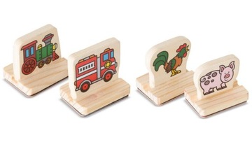 Набор деревянных марок «Мелисса и Дуг» с изображением сельскохозяйственных животных