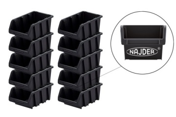 Box Dílenská Silná Truck Kontejner Organizér 29x20 cm 10 Ks Velký