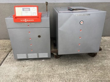 ГАЗОВАЯ ПЕЧЬ VIESSMANN VITOGAS 100 ПОЛНАЯ МОНТАЖ!