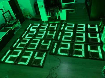 Светодиодный дисплей цен на топливо, 50 см, 4-значный, формат 18,88