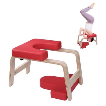СТУЛ ДЛЯ ЗАНЯТИЙ ЙОГОЙ СТОЙКА ДЛЯ ЙОГИ HEAD RED
