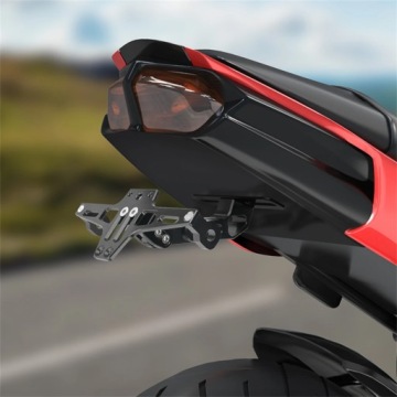 УНИВЕРСАЛЬНЫЙ ДЕРЖАТЕЛЬ НОМЕРНОГО ЗНАКА МОТОЦИКЛА С LED ОСВЕЩЕНИЕМ