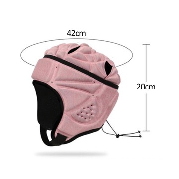 Регбийный шлем Soft Shell Защита головы Головной убор для регби Розовый