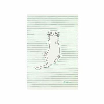 MAŁY ZESZYT - FELINE FINE (GREEN), SANTORO