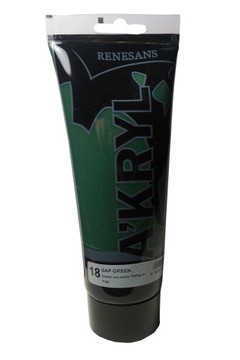 Farby Akrylowe Akryl Renesans 200ml Zieleń Soczyst