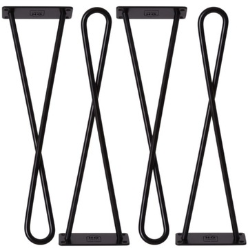 Metalowe nogi do stolika kawowego 4 szt. loft 50cm nóżki meblowe do ławy